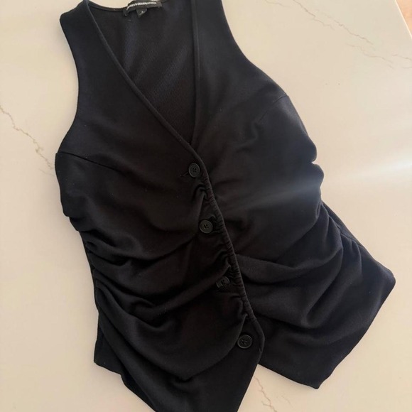Express Tops - Y2K Express black button up vest